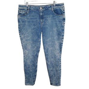 Old Navy Size 18 Jeans Rockstar Super Skinny Hi Rise Built In Warm Stretch Denim